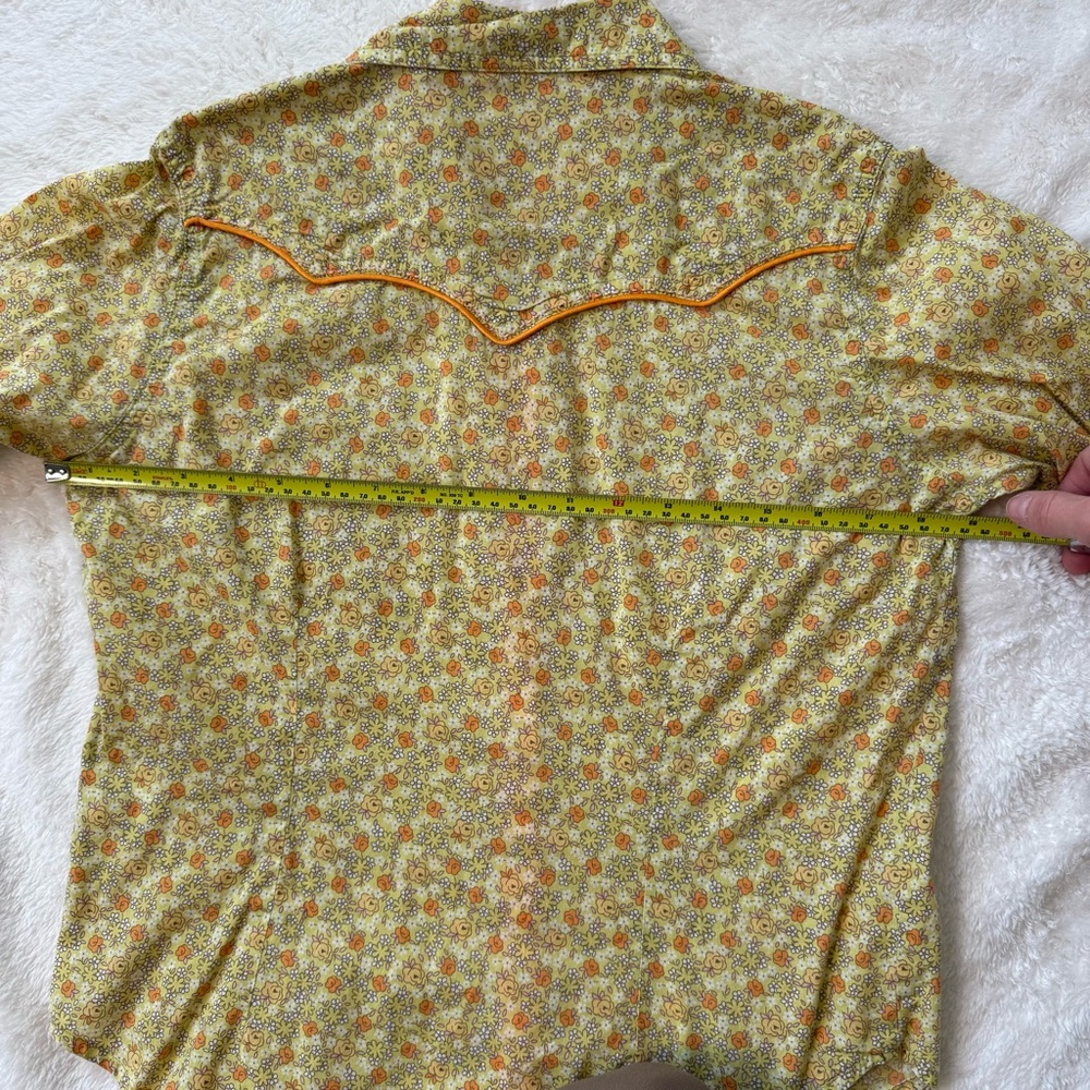 Wrangler Twenty X Fit Vintage / Retro Floral Cowgirl Button-Up Shirt - Picture 9 of 9
